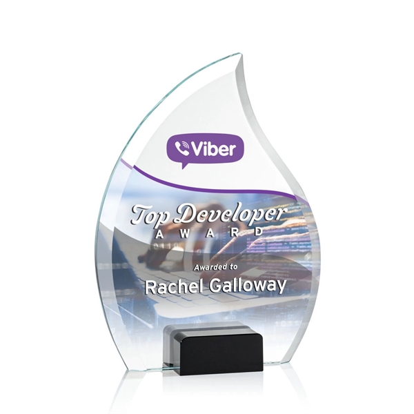 Unique arrow head shaped award with starfire optical crystal base.... from ASI 84592 St Regis Group / St Regis