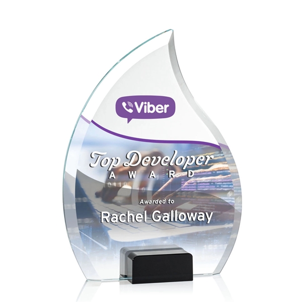 Unique arrow head shaped award with starfire optical crystal base.... from ASI 84592 St Regis Group / St Regis