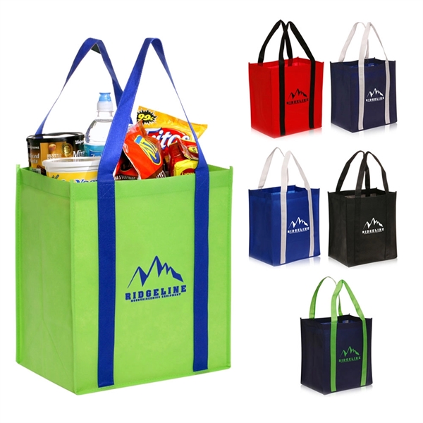 Tote bag; 80 gsm Non-Woven Polypropylene; 12.375" W x 14" H... from ASI 39552 BEL Promo