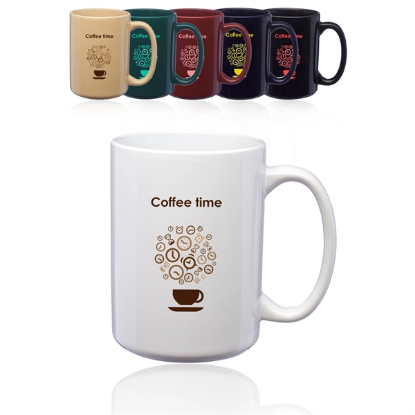 Ceramic 15 oz. latte coffee mug.... from ASI 39552 BEL Promo