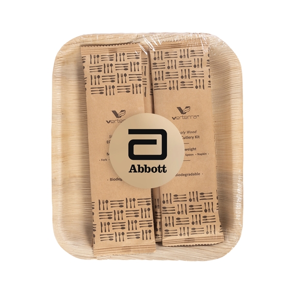 Verterra Plate/Utensil Dinnerware Set... from ASI 44900 NC Custom (CI/Lanco) / Chocolate Inn