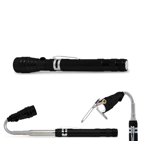 Metal body flashlight with magnetic base.... from ASI 34040 Alexander Mfg Co