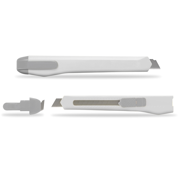 Small Snap Blade Cutter. Removable slotted top to break blades. Plastic... from ASI 34040 Alexander Mfg Co