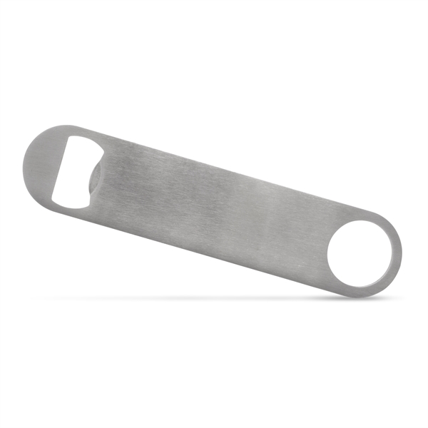 Professional 5 inch stainless steel flat pocket bottle opener. Available coated... from ASI 34040 Alexander Mfg Co