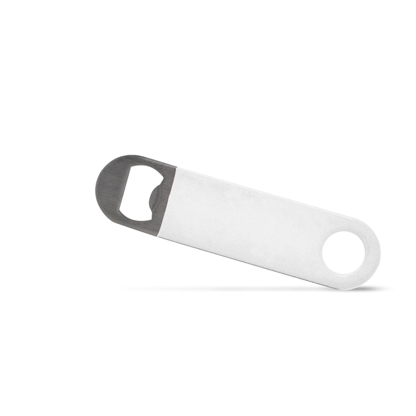 Professional 5 inch stainless steel flat pocket bottle opener. Available coated... from ASI 34040 Alexander Mfg Co