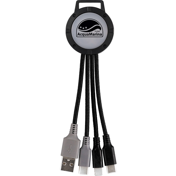 Light Up Two Tone 3-in-1 Duo Charging Cable... from ASI 30208 A P Specialties / AP Specialties