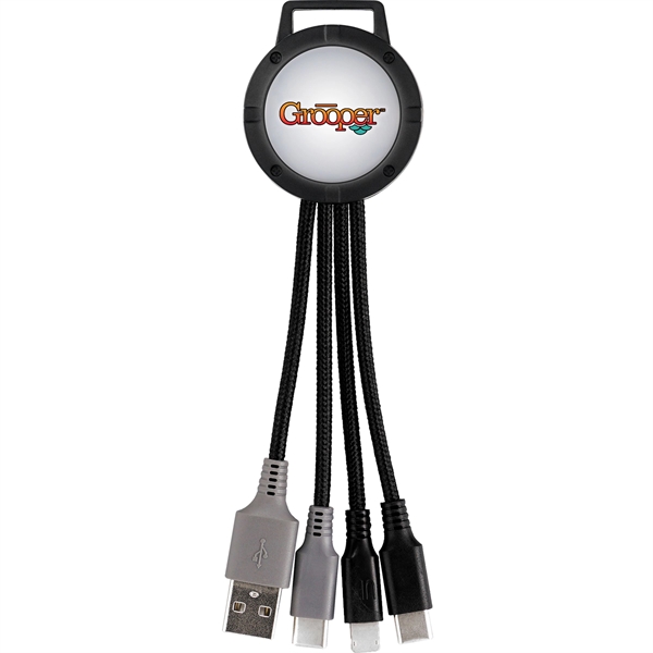 Light Up Two Tone 3-in-1 Duo Charging Cable... from ASI 30208 A P Specialties / AP Specialties