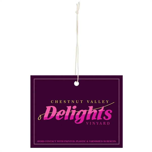 Full color air fresheners. Rectangle; maximum item size 3.5" x 5".... from ASI 56100 Gemini Ind Inc / Geminiline