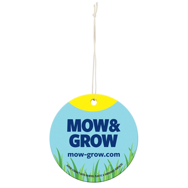 Full color air fresheners. Circle; maximum item size 3.5" x 5".... from ASI 56100 Gemini Ind Inc / Geminiline