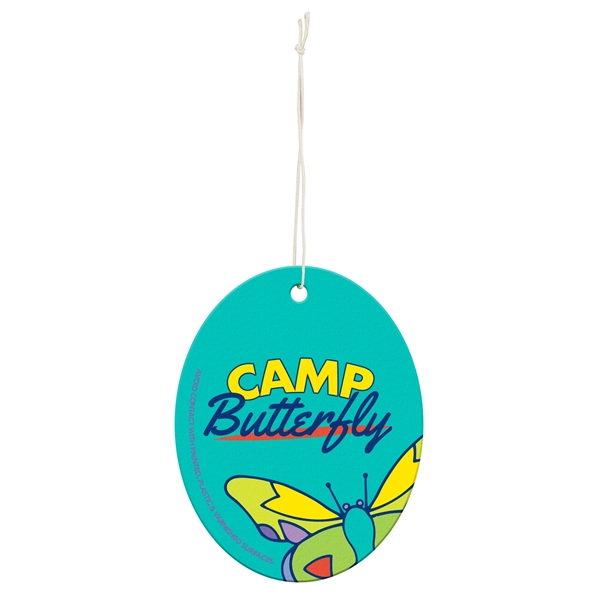 Full color air fresheners. Oval; maximum item size 3.5" x 5".... from ASI 56100 Gemini Ind Inc / Geminiline