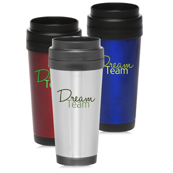 Insulated stainless steel 16 oz. travel mug.... from ASI 39552 BEL Promo