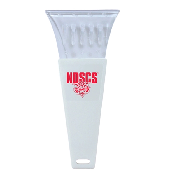 Customizable ice scraper with clear blade and colored handle.... from ASI 62190 Illini