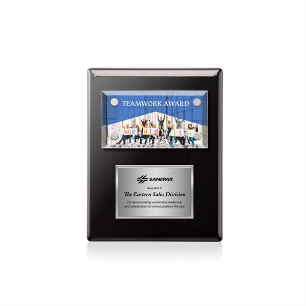 Gossamer VividPrint™ Plaque - Black/Silver... from ASI 84592 St Regis Group / St Regis
