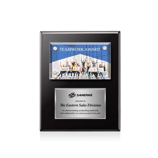 Gossamer VividPrint™ Plaque - Black/Silver... from ASI 84592 St Regis Group / St Regis