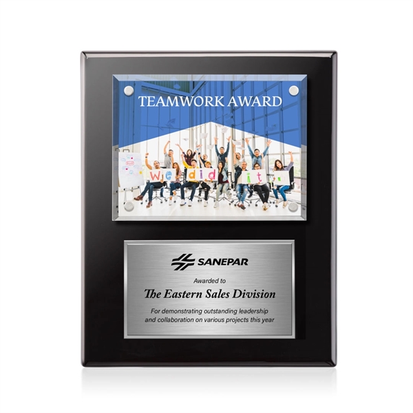 Gossamer VividPrint™ Plaque - Black/Silver... from ASI 84592 St Regis Group / St Regis