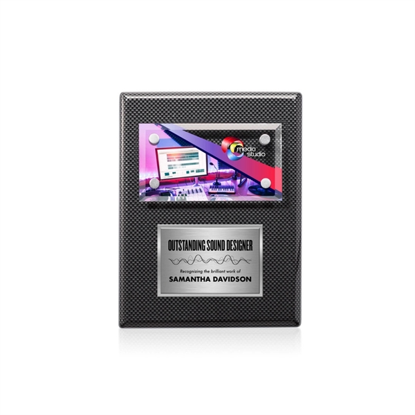 Gossamer VividPrint™ Plaque -  Carbon Fibre/Silver... from ASI 84592 St Regis Group / St Regis