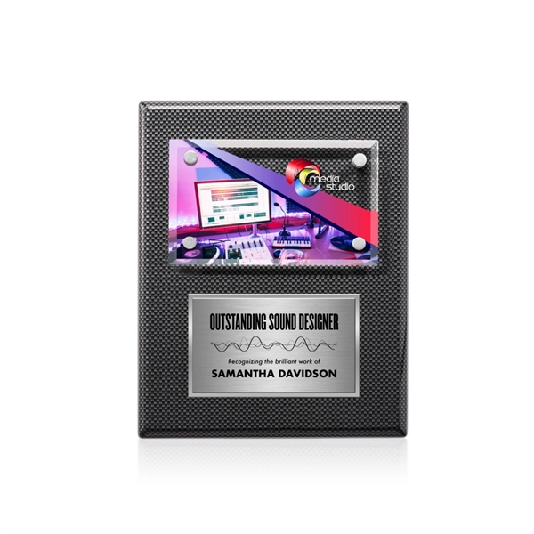 Gossamer VividPrint™ Plaque -  Carbon Fibre/Silver... from ASI 84592 St Regis Group / St Regis