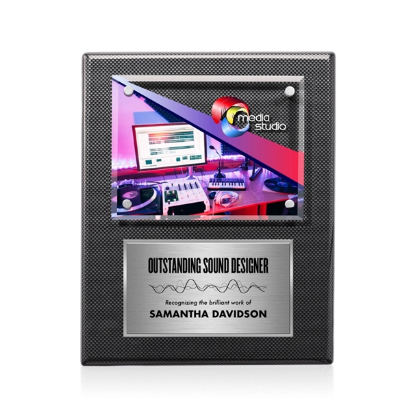 Gossamer VividPrint™ Plaque -  Carbon Fibre/Silver... from ASI 84592 St Regis Group / St Regis