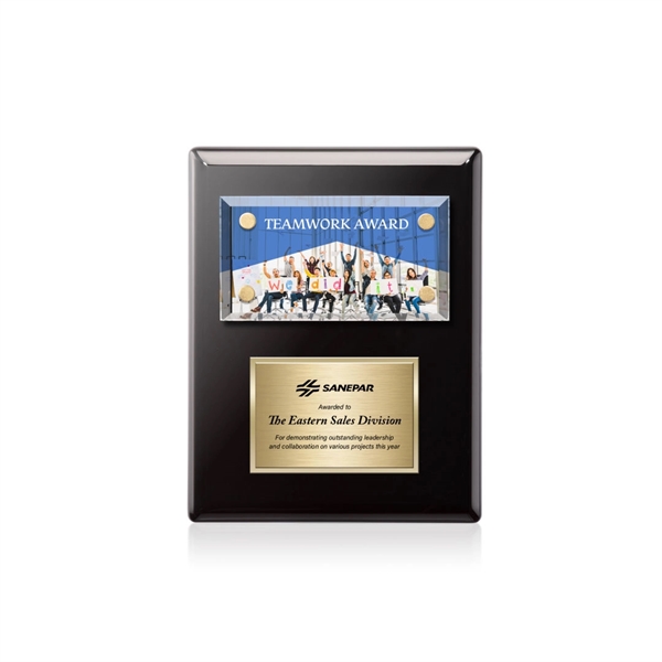 Gossamer VividPrint™ Plaque - Black/Gold... from ASI 84592 St Regis Group / St Regis