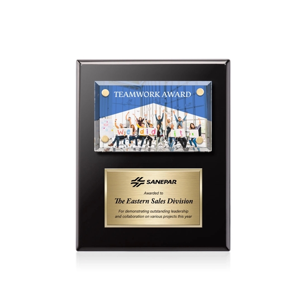 Gossamer VividPrint™ Plaque - Black/Gold... from ASI 84592 St Regis Group / St Regis