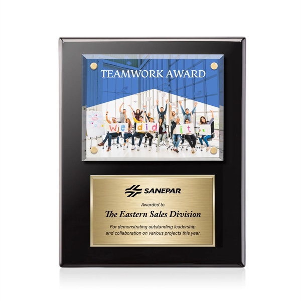 Gossamer VividPrint™ Plaque - Black/Gold... from ASI 84592 St Regis Group / St Regis