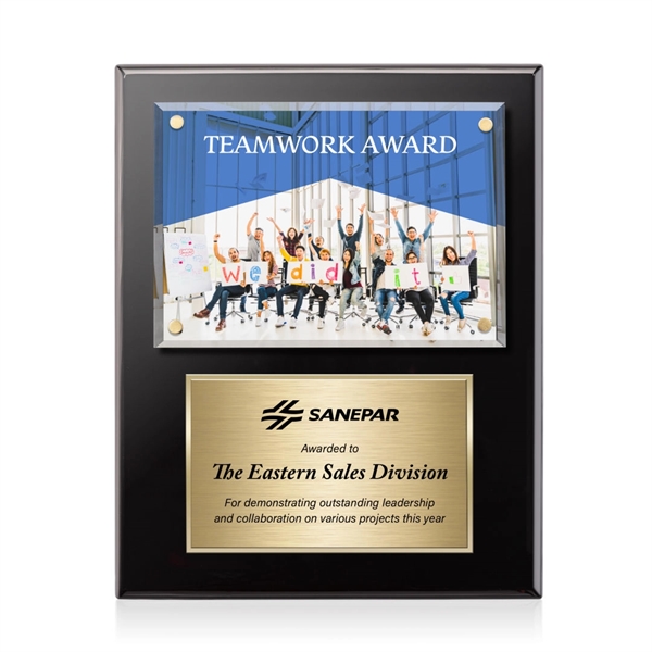 Gossamer VividPrint™ Plaque - Black/Gold... from ASI 84592 St Regis Group / St Regis