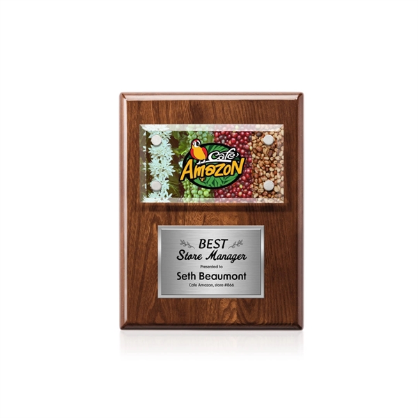 Gossamer VividPrint™ Plaque - Walnut/Silver... from ASI 84592 St Regis Group / St Regis