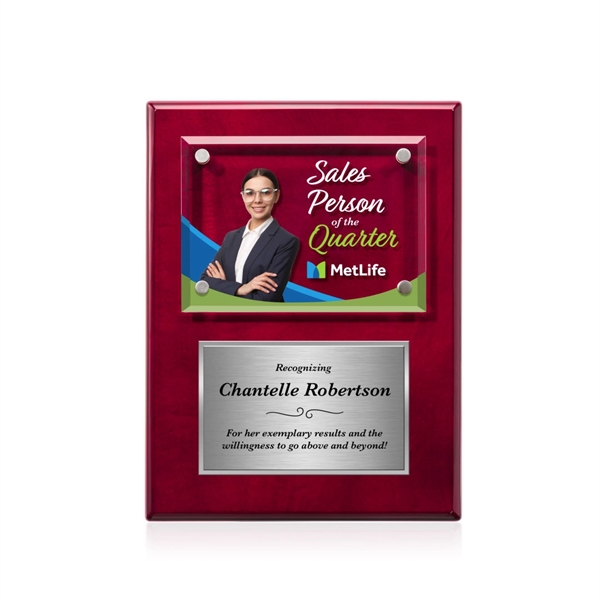 Gossamer VividPrint™ Plaque - Rosewood/Silver... from ASI 84592 St Regis Group / St Regis