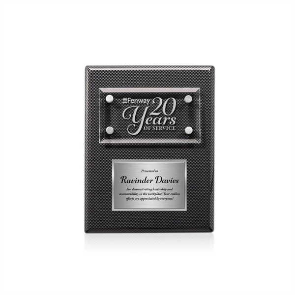 Gossamer Plaque - Carbon Fibre/Silver... from ASI 84592 St Regis Group / St Regis