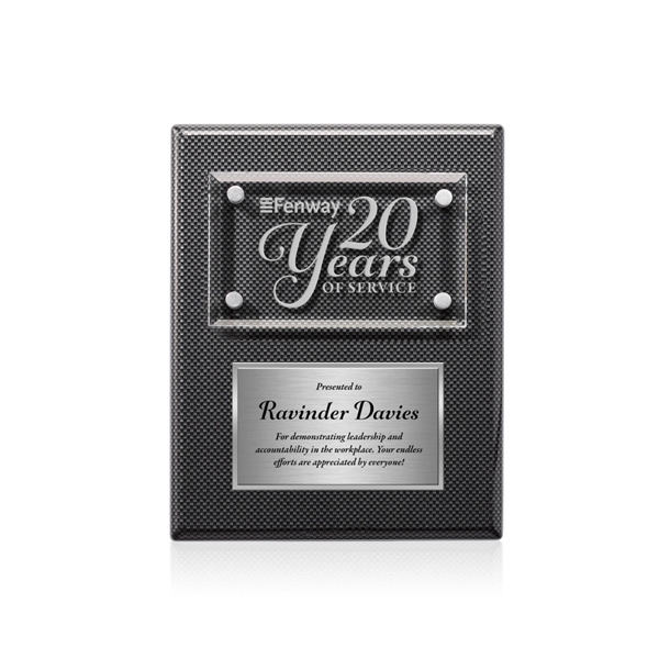 Gossamer Plaque - Carbon Fibre/Silver... from ASI 84592 St Regis Group / St Regis