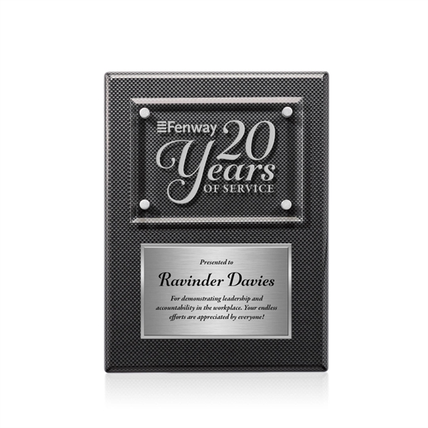 Gossamer Plaque - Carbon Fibre/Silver... from ASI 84592 St Regis Group / St Regis