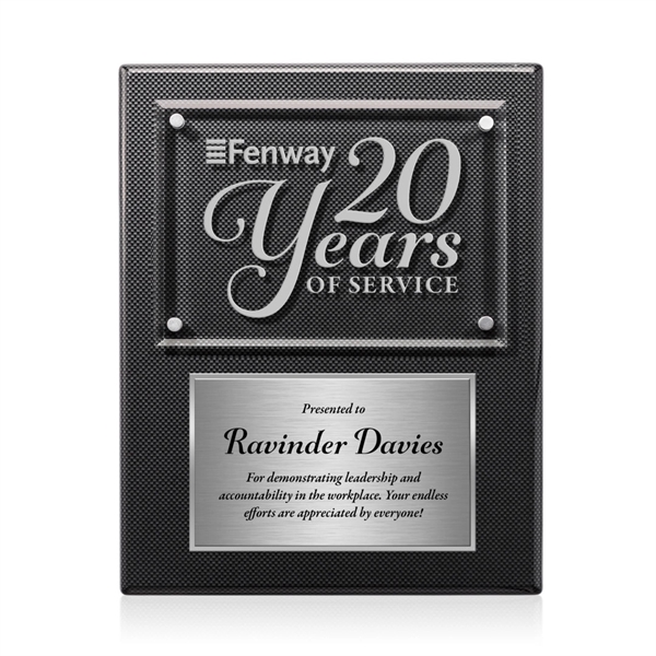 Gossamer Plaque - Carbon Fibre/Silver... from ASI 84592 St Regis Group / St Regis