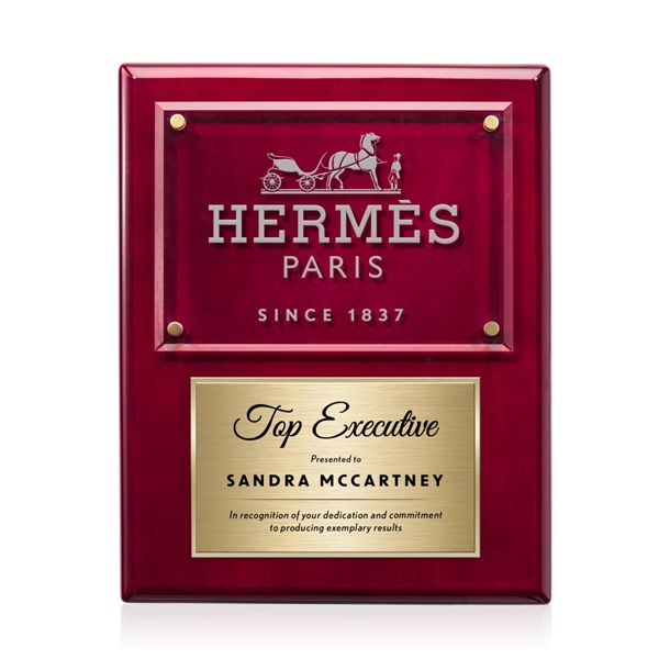 Gossamer Plaque - Rosewood/Gold... from ASI 84592 St Regis Group / St Regis