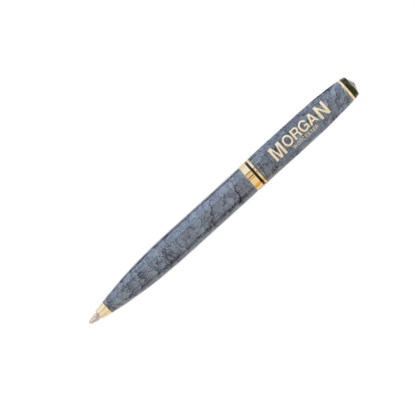 Twist action brass ballpoint pen with enamel and marble color coating.... from ASI 68190 Lungsal / Lungsal