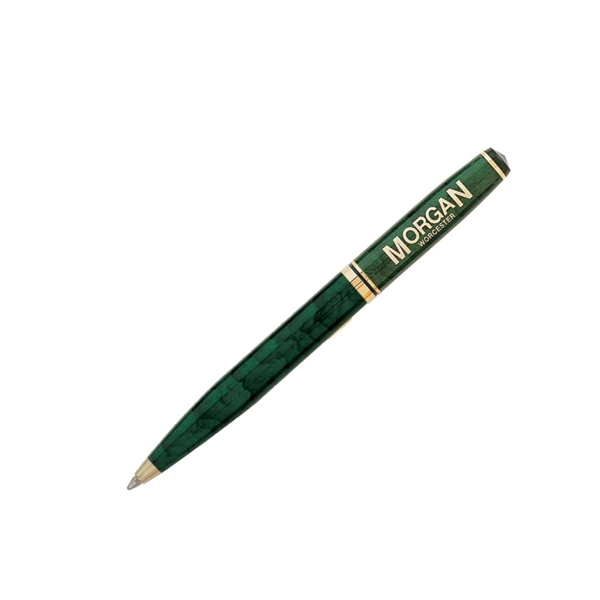 Twist action brass ballpoint pen with enamel and marble color coating.... from ASI 68190 Lungsal / Lungsal