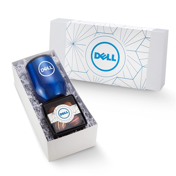 12 oz. Stemless Wine Tumbler and a 4 pack of Belgian... from ASI 71685 Midnite Snax® / Promo Revolution