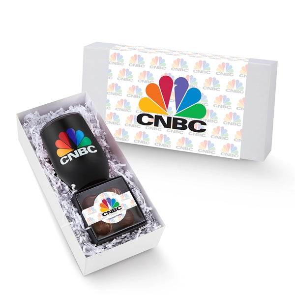 12 oz. Stemless Wine Tumbler and a 4 pack of Belgian... from ASI 71685 Midnite Snax® / Promo Revolution