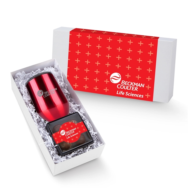 12 oz. Stemless Wine Tumbler and a 4 pack of Belgian... from ASI 71685 Midnite Snax® / Promo Revolution