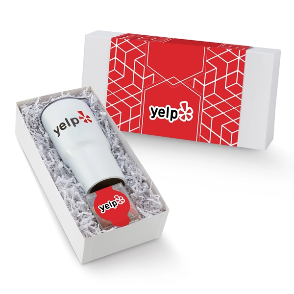 20 oz. stainless steel dual wall, vacuum insulated tumbler with 3.6... from ASI 71685 Midnite Snax® / Promo Revolution