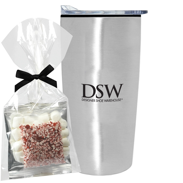 20 oz. Straight Tumbler with Plastic Liner Gift Sets filled with... from ASI 71685 Midnite Snax®