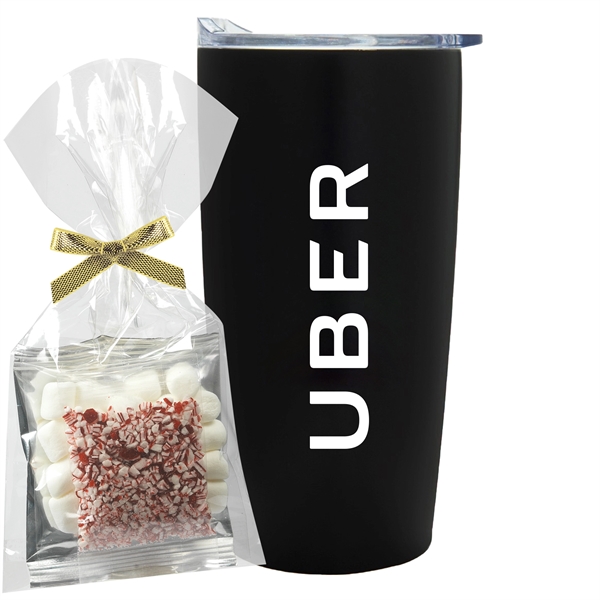 20 oz. Straight Tumbler with Plastic Liner Gift Sets filled with... from ASI 71685 Midnite Snax®