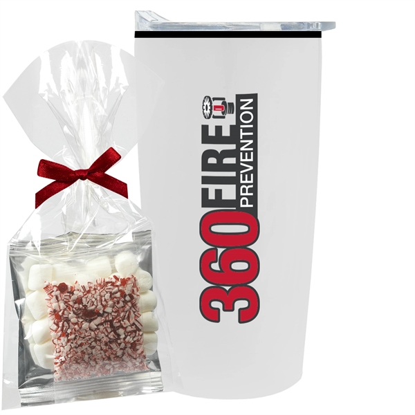 20 oz. Straight Tumbler with Plastic Liner Gift Sets filled with... from ASI 71685 Midnite Snax®