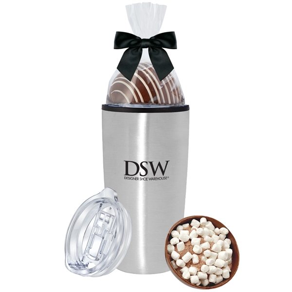 20 oz. Straight Tumbler with Plastic Liner Gift Sets filled with... from ASI 71685 Midnite Snax®