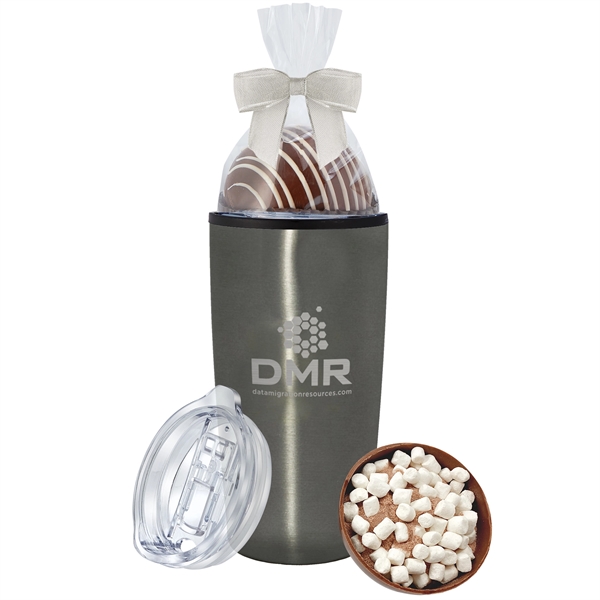 20 oz. Straight Tumbler with Plastic Liner Gift Sets filled with... from ASI 71685 Midnite Snax®