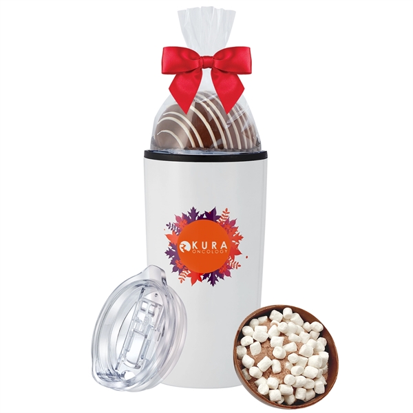 20 oz. Straight Tumbler with Plastic Liner Gift Sets filled with... from ASI 71685 Midnite Snax®