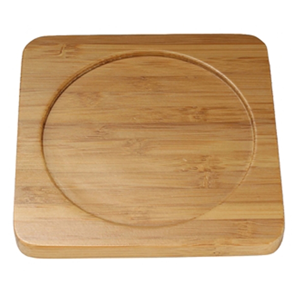 Eco friendly Bamboo wood coasters.... from ASI 85620 H M Schmidt Co Inc / Traveling Billboard