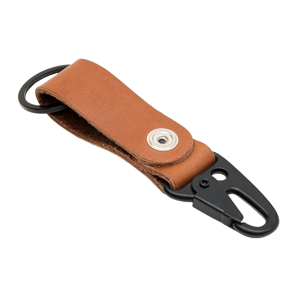Full grain leather HK Clip keychain with multiple closure options. ... from ASI 75126 Oowee Products