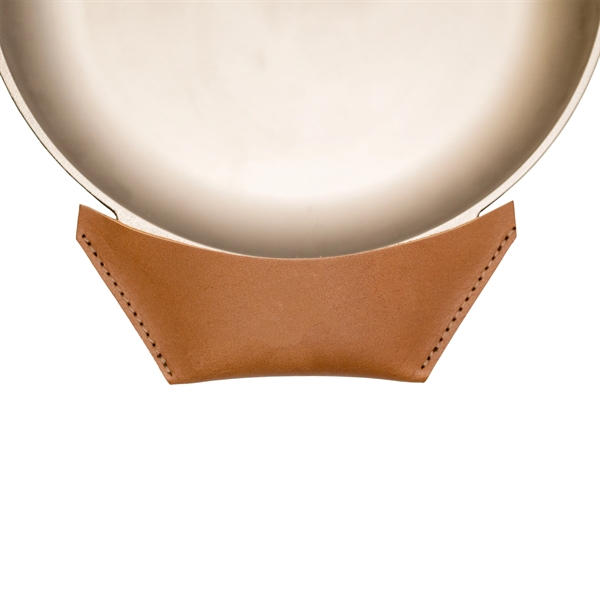 100% genuine full-grain leather skillet edge handle cover for medium and... from ASI 75126 Oowee Products