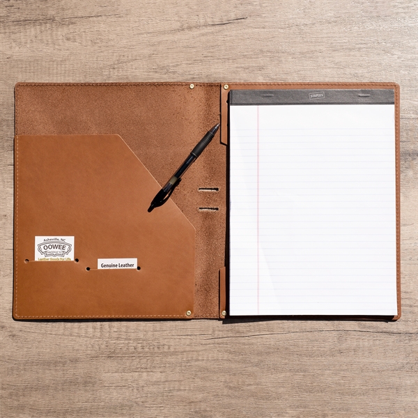 Classic full-grain leather padfolio with 8.5" x 11" pad. Keep your... from ASI 75126 Oowee Products