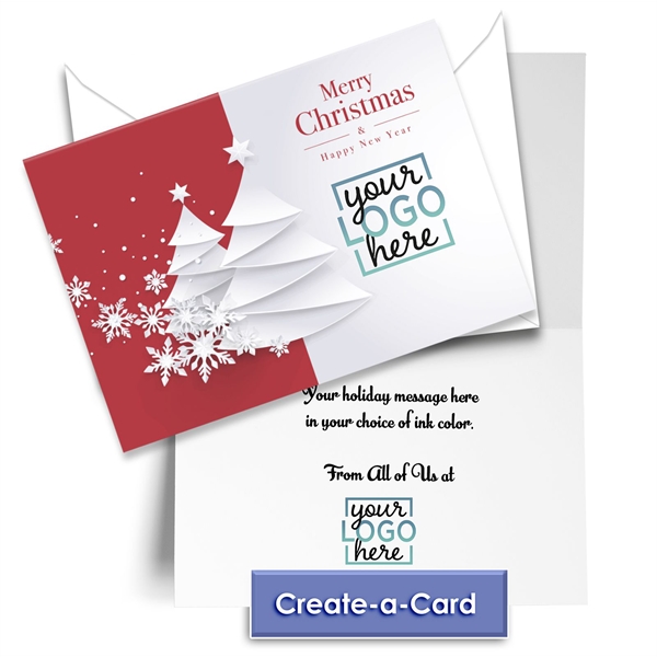 5" x 7" folding greeting card with full color digital imprinting... from ASI 45795 Colorguppy Printing